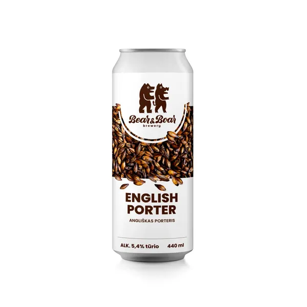 Alus BEAR & BOAR ENGLISH PORTER, 5,4 %, 0,44 l