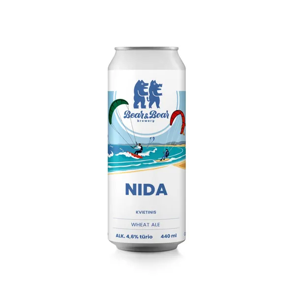 Alus BEAR & BOAR WHEAT NIDA, 4,6 %, 0,44 l