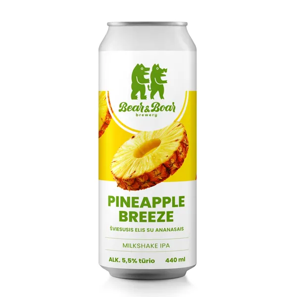 Alus BEAR&BOAR PINEAPPLE BREEZE, 5,5 %, 0,44 l