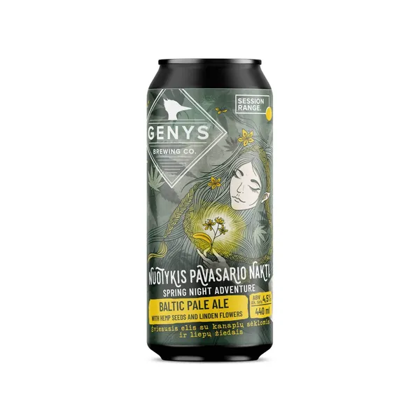 Alus GENYS NUOTYKIS PAVASARIO NAKTĮ, Baltic Pale Ale, 4.5%, 0.44l, skardinė