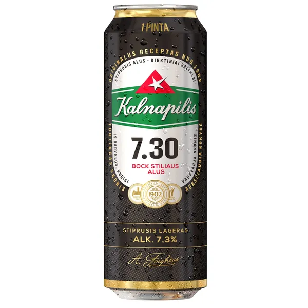 Alus KALNAPILIS, 7.30, 7,3%, 0,568 l, skardinė