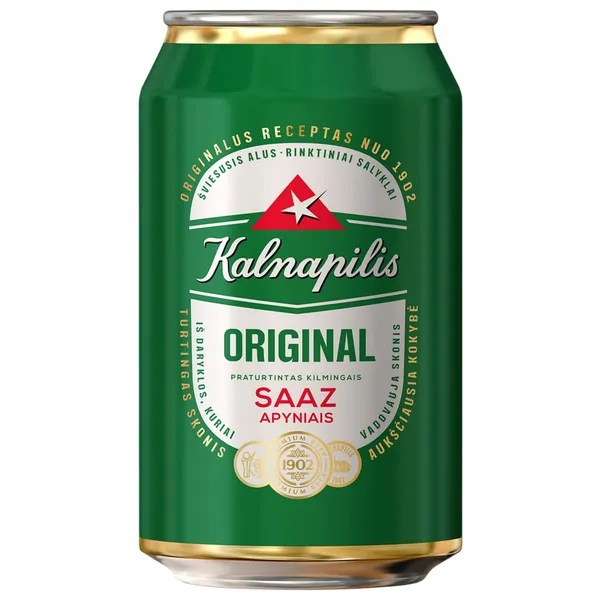 Alus KALNAPILIS ORIGINAL, 5 %, 0,33 l
