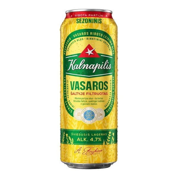 Alus KALNAPILIS VASAROS, 4,7 %, 0,568 l