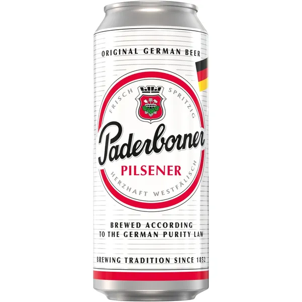 Alus PADERBORNER PILSNER, 4,8 %, 0,5 l