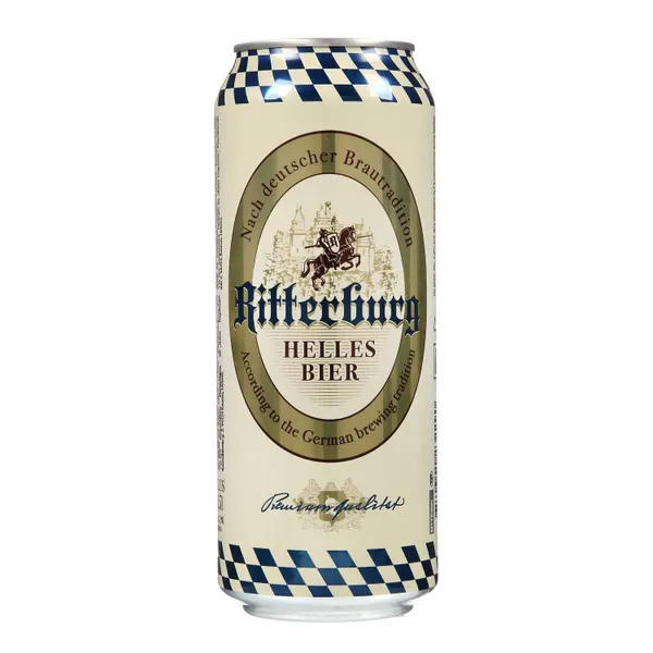 Alus RITTERBURG HELLES BIER 5,0%, 500 ml