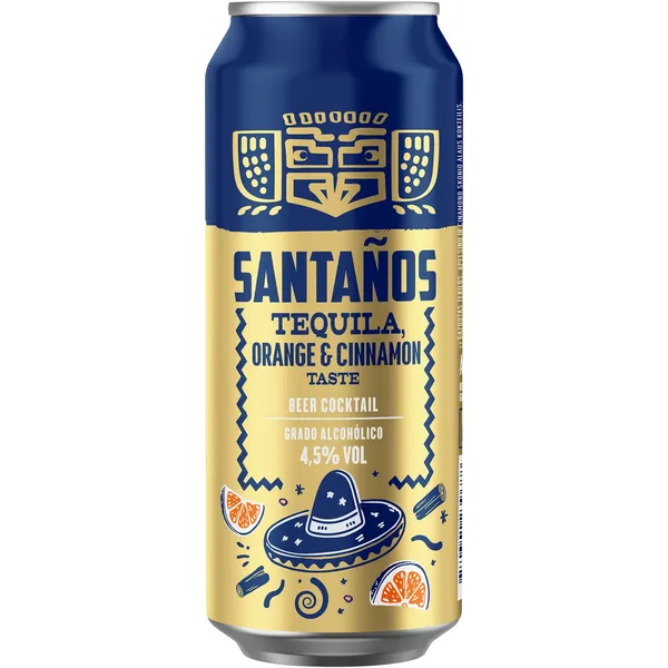 Alus SANTANOS Tequila orange cinnamon 4.5% 0,5L