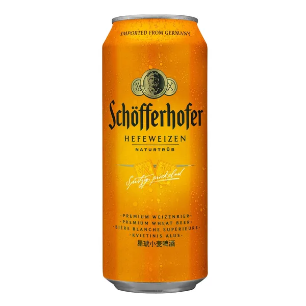 Kvietinis nefiltruotas alus SCHOFFERHOFER Hefeweizen, 5 %, 0,5 l