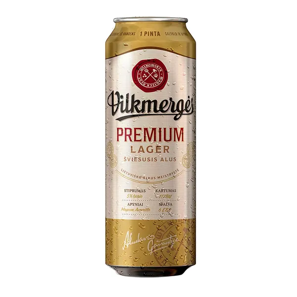 Alus VILKMERGĖS PREMIUM 5%, 568 ml