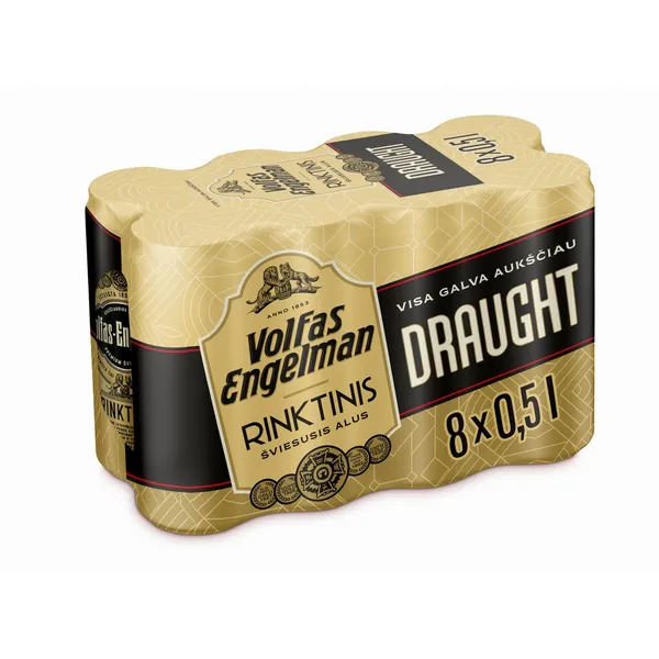 Alus VOLFAS ENGELMAN RINKTINIS, 5,2 %, 8 x 0,5 l