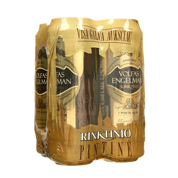 Alus VOLFAS ENGELMAN Rinktinis, 5,2 %, 4 X 0,568 l skardinė