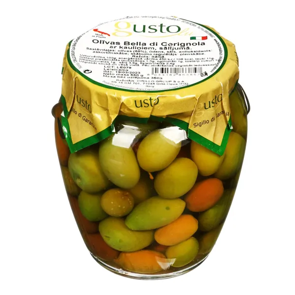 Alyvuogių rinkinys GUSTO BELLA CONTADINA, 550 g/350 g