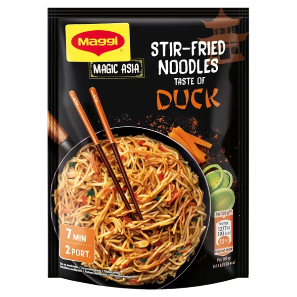 Greitai paruošiami antienos skonio kiaušininiai makaronai MAGGI MAGIC ASIA, 119 g