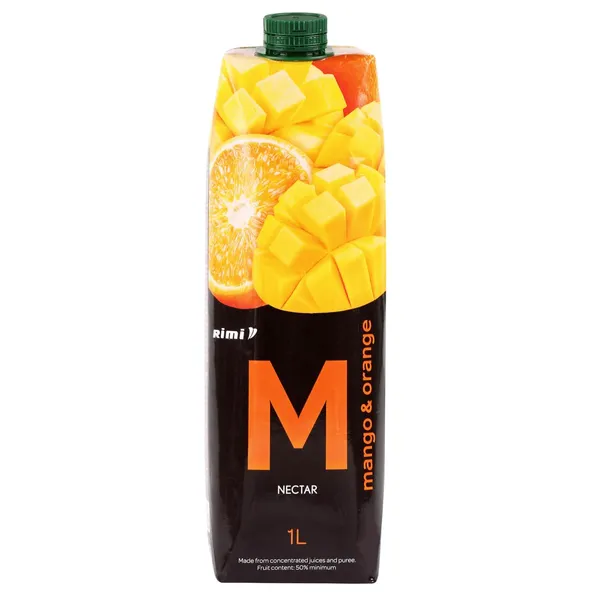 Apelsīnu un mango nektārs Rimi 50% 1l