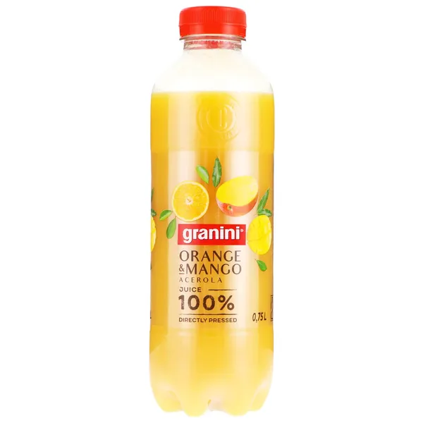 Tiesioginio spaudimo apelsinų ir mangų sultys GRANINI, 0,75 l