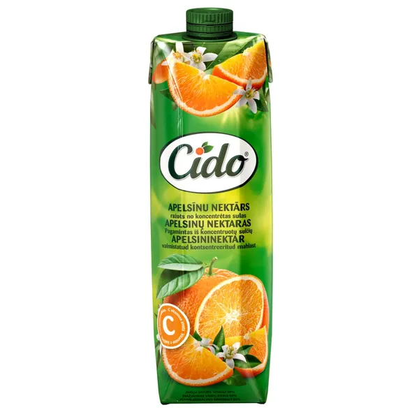 Apelsinų nektaras CIDO (60 %), 1 l