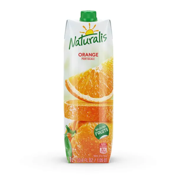 Gaivusis gėrimas su apelsinų sultimis NATURALIS, 1 l