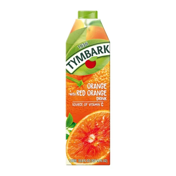 Raudonųjų Sicilijos apelsinų gėrimas TYMBARK, 1 l