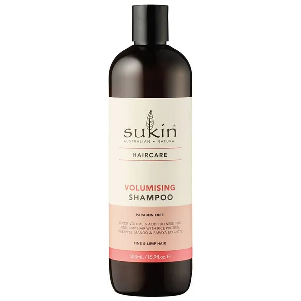 Apimtį didinantis šampūnas SUKIN, 500 ml
