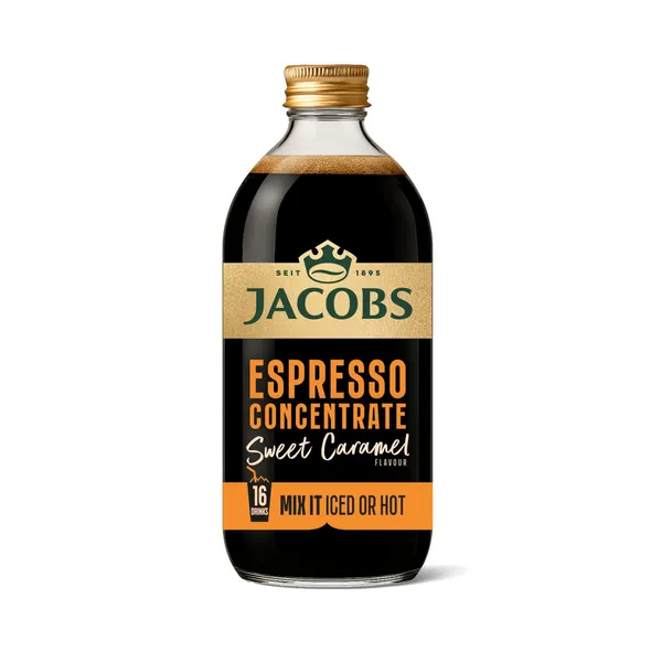 Aromatizuotas koncentruotas kavos gėrimas JACOBS ESPRESSO CARAMEL, 485 ml