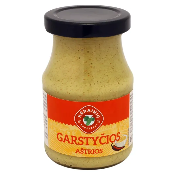 Aštrios garstyčios KĖDAINIŲ KONSERVAI, 190 g