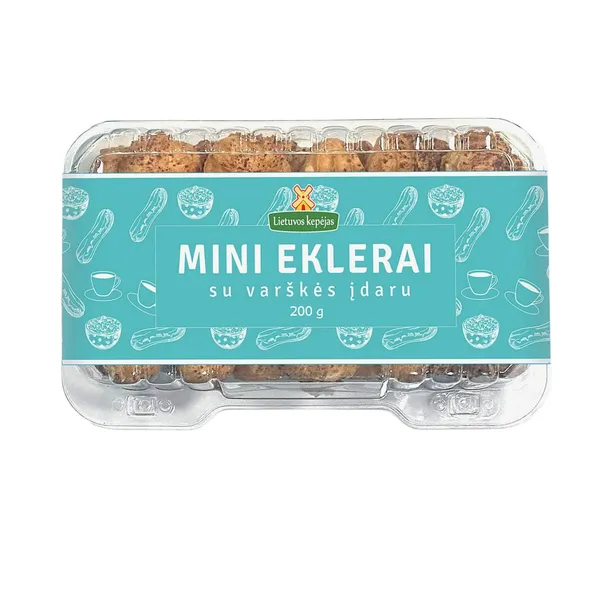 Atitirpinti mini eklerai su varškės įdaru, 200 g