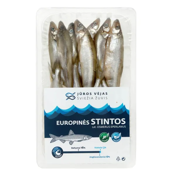 Atitirpintos, neskrostos europinės stintos su galvomis, 500 g