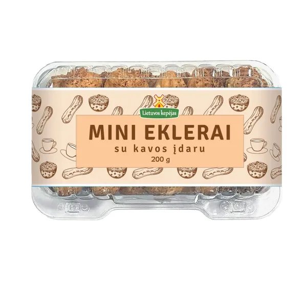 Atitirpinti eklerai su kavos įdaru, 200 g