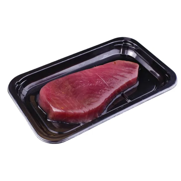 Atitirpinti gelsvauodegio tuno pjausniai be odos, 1 kg