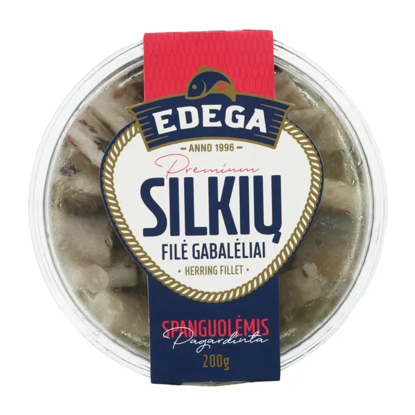 Atlantinių silkių filė su spanguolėmis EDEGA, 200 g