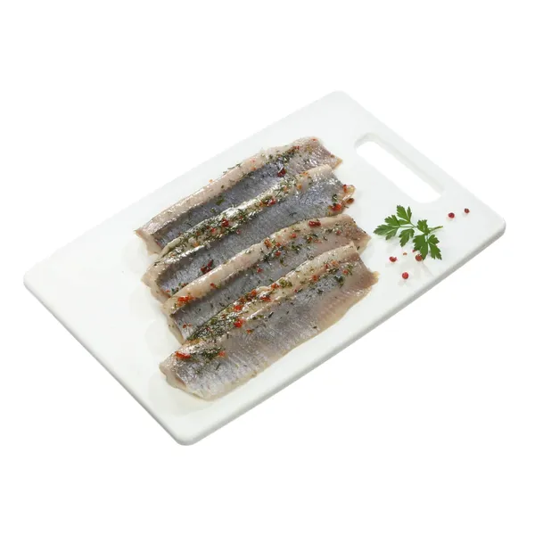 Atlantinių silkių filė su prieskoniais aliejuje, 1 kg