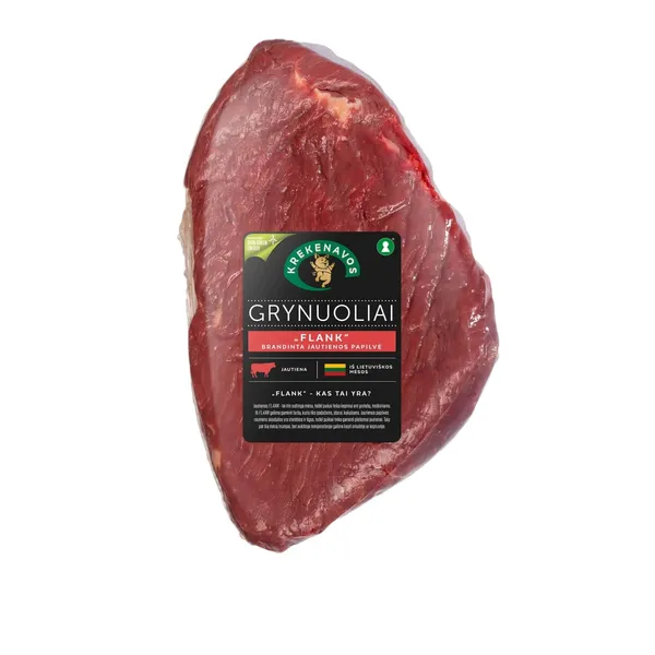 Atšaldyta jautienos papilvė GRYNUOLIAI, vakuume, 1 kg