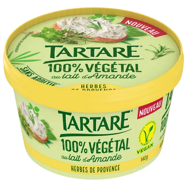 Augalinės kilmės produktas migdolų pagrindu su PROVANSO žolelėmis TARTARE, 53 % riebumo, 140 g