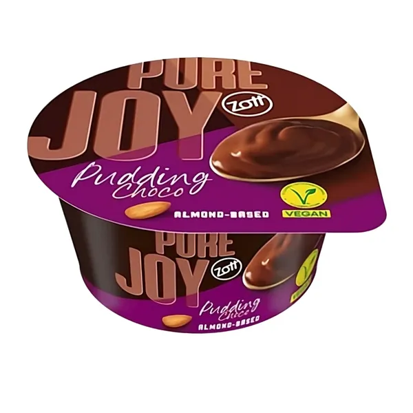 Augalinis šokoladinis pudingas migdolų pagrindu ZOTT PURE JOY, 140 g