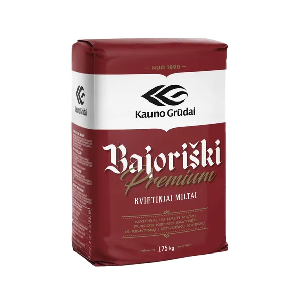 Aukščiausios rūšies BAJORIŠKI kvietiniai miltai, 1,75 kg