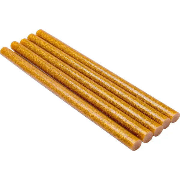 Auksinės karštų klijų lazdėlės DREL, 11,2 x 200 mm, 5 vnt.