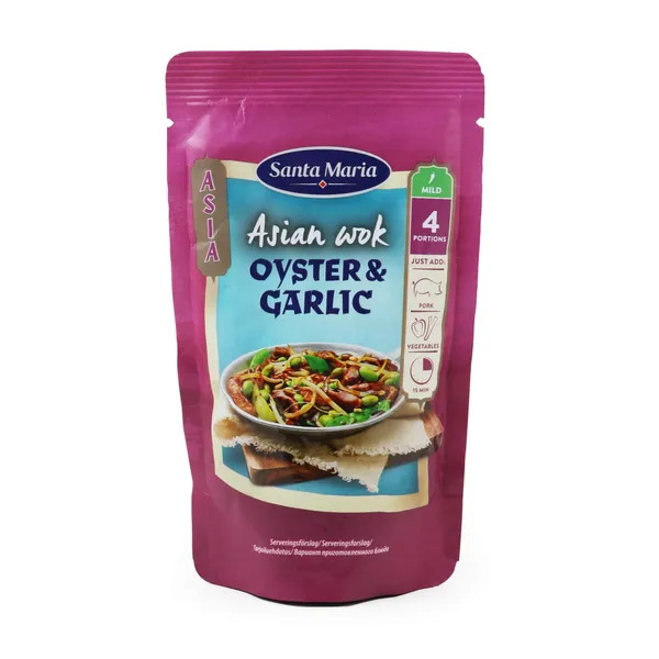 Austrių ir česnakų WOK padažas SANTA MARIA, 150g