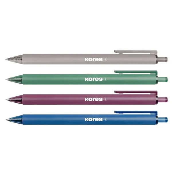 Automatinis rašiklis KORES KLICK VINTAGE, mėlynas, spalva ir dizainas gali skirtis, 1 mm, 1 vnt.