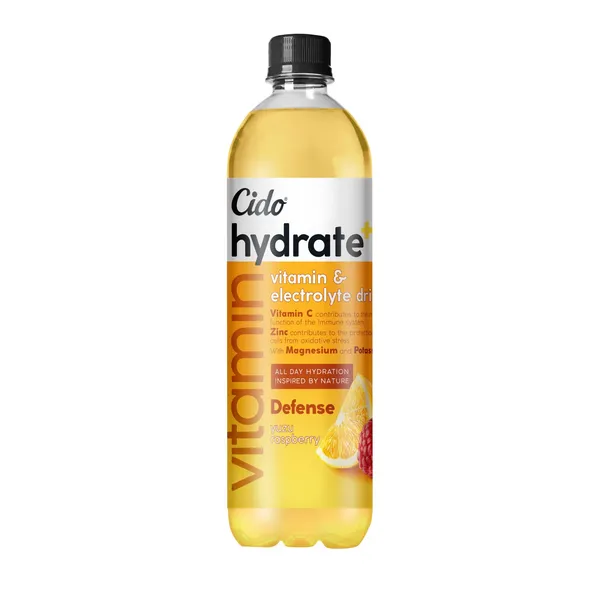 Dzēr. Cido Hydrate+ ar yuzu, aveņu garšu 0,6l