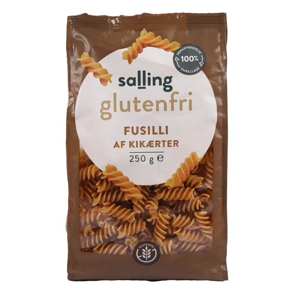 Avinžirnių makaronai SALLING GLUTENFRI FUSILLI be glitimo, 250 g