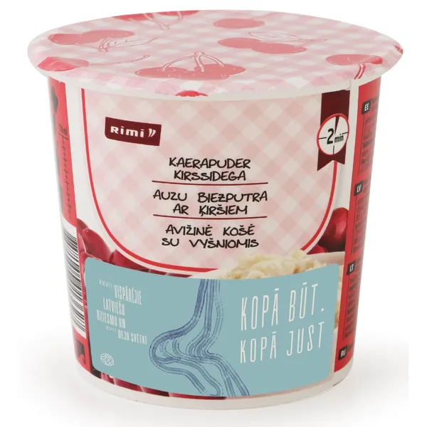 Avižinė košė su vyšniomis RIMI, 55 g