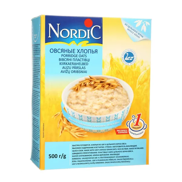 Avižiniai dribsniai NORDIC, 500 g