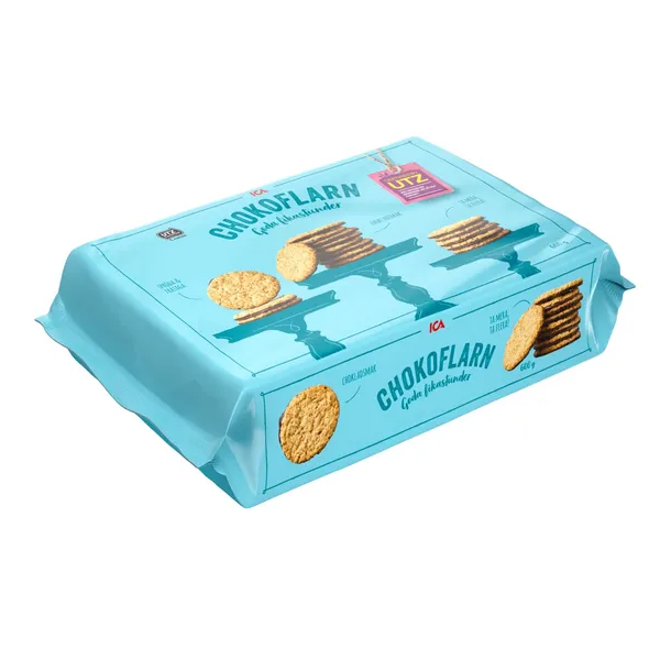 Auzu pārslu cepumi ICA ar šokolādi 600g