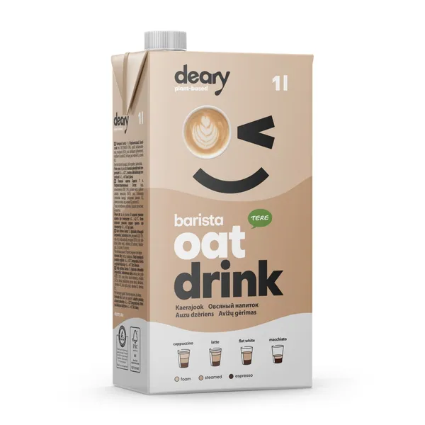 Avižų gėrimas TERE DEARY Barista, 1 l