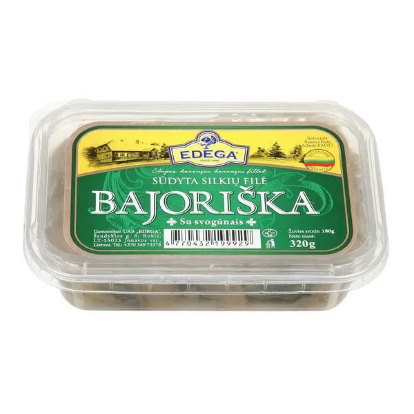 BAJORIŠKA silkių filė su svogūnais EDEGA, 320 g