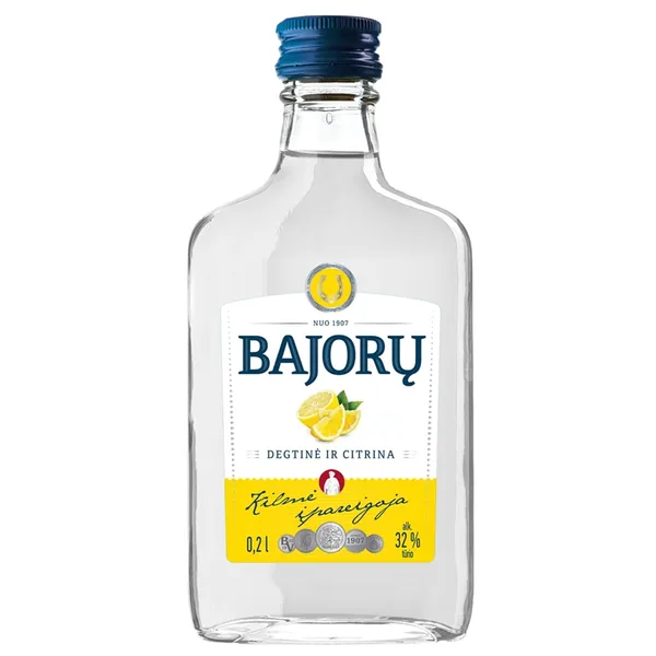 Degtinė, BAJORŲ, Degtinė ir Citrina, 32%, 0,2l