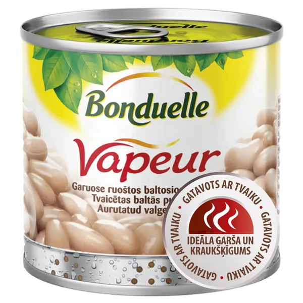 Baltosios pupelės BONDUELLE VAPEUR, 310 g / 250g