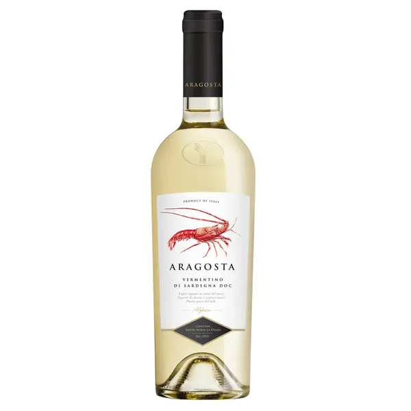 Baltasis sausas vynas ARAGOSTA VERMENTINO DI SARDEGNIA D.O.C., 13 %, 0,75 l