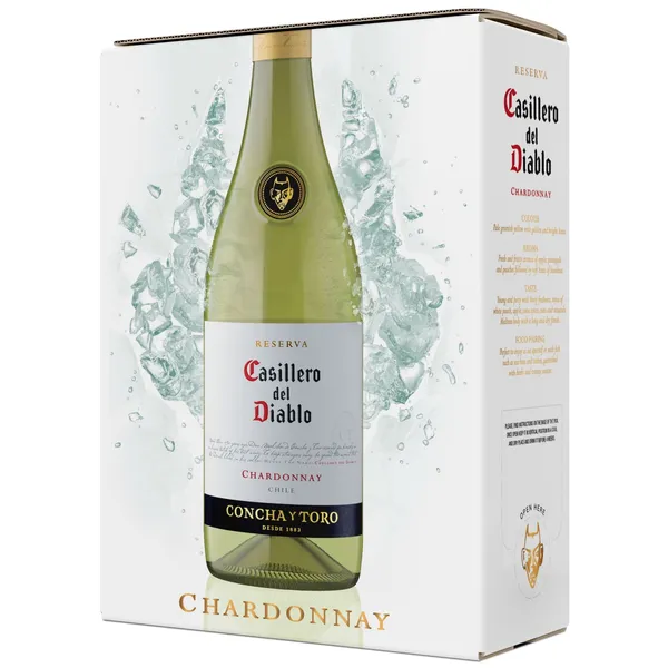 Baltasis sausas vynas CASILLERO CHARDONNAY, 12,5 %, 3 l