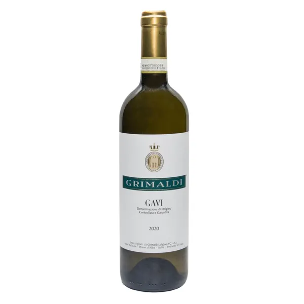 Baltasis sausas vynas su saugoma kilmės vietos nuoroda GRIMALDI GAVI, 12,5 %, 0,75 l
