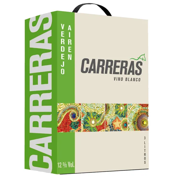 Baltasis sausas vynas CARRERAS VERDEJO-AIREN, 12 %, 3 l